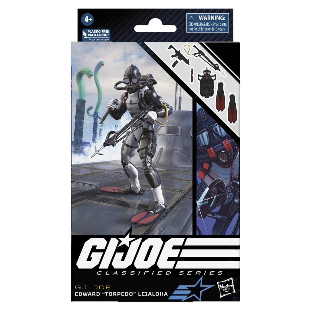 G.I. Joe Classified Series Edward "Torpedo" Leialoha, Collectible Action Figure, 73-Inch Action Figure for Boys & Girls, Includes 6 Accessories