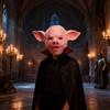 Halloween Horror Pig Head Mask Realistic Bad Face Mask Role-playing Scary Pig Head Costume