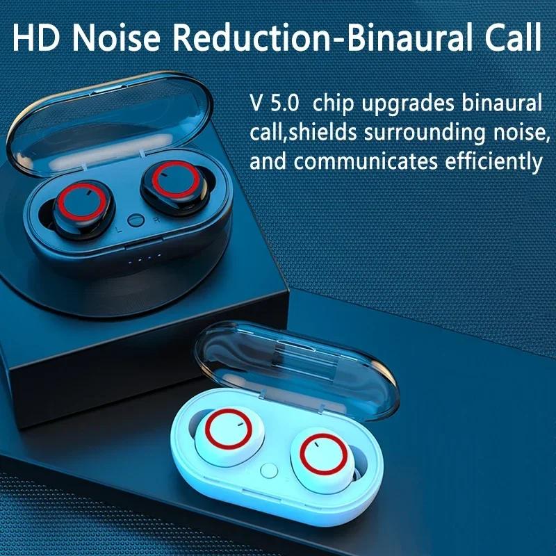 Y50 Bluetooth earbuds Earphones Wireless headphones Touch Control Sports Earbuds Microphones Music Headset for xiaomi TWS Lenovo