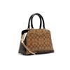 New COACH Lillie Coated Canvas With Leather Shoulder Bag Crossbody Bag Handbag Medium Size Women's Khaki Monogram C1786-IMNOX