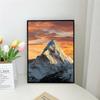 1pc Mountain Landscape Cat Self-adhesive Art Poster Waterproof Paper Sticker Coffee House Bar Room Wall Decor