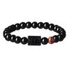 Vnox 12 Zodiac Charms Bracelets Gift for Men Dad,Both Sided Constellation Birthmonth Beaded Bracelet Wristband,Father's Day Gift