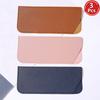 3 Pcs PU Leather Glasses Storage Pouches New Fashion Multicolor Portable Soft Eyeglass Cases Trendy Stylish Design Eyewear Bags