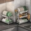Multi-Functional Stainless Steel Kitchen Storage & Draining Rack