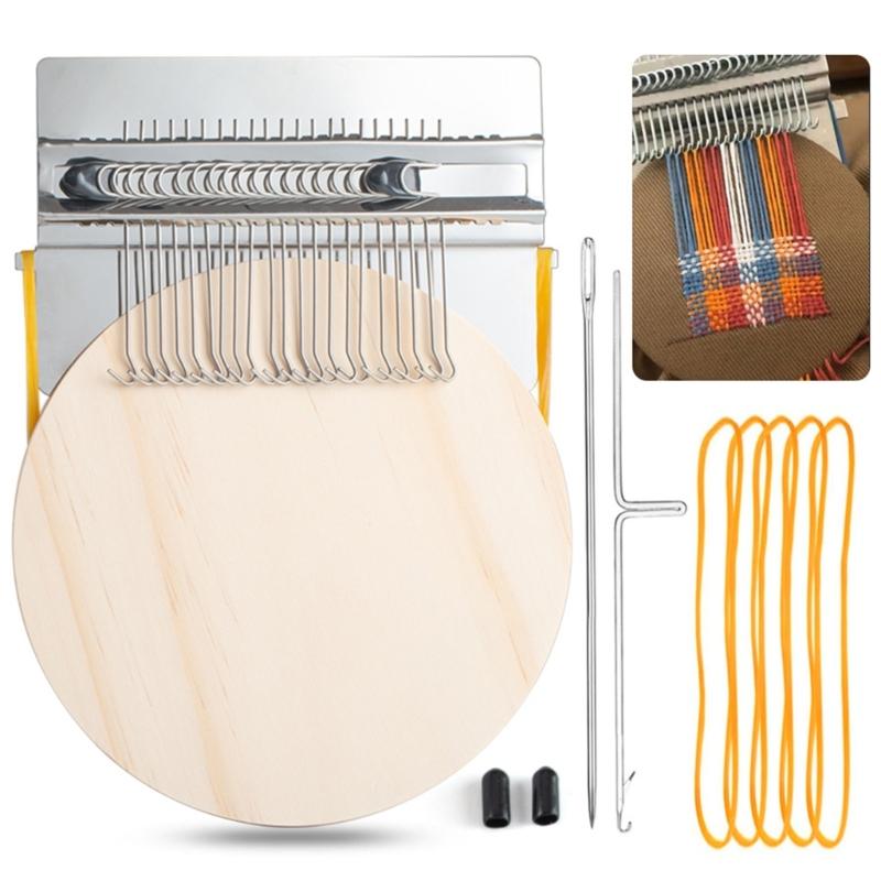 Portable Knitting Machine 21 Peg Knitting Tool For Handmade Bag Sock Hat Craft, Bracelets Necklaces Making