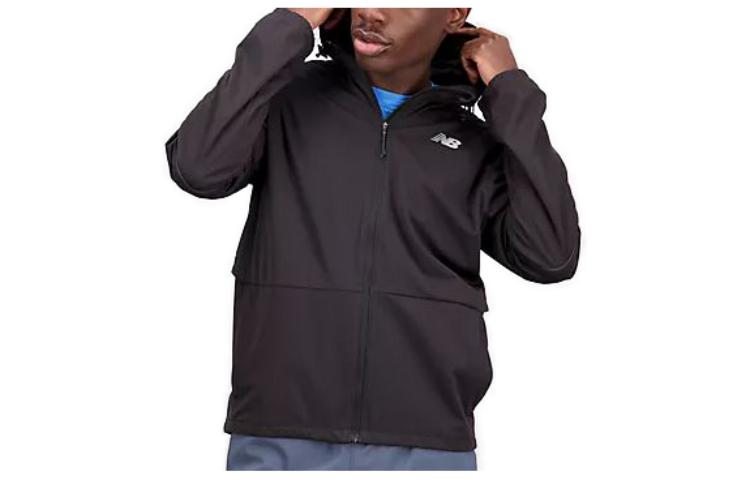 New Balance Jackets Men s Black Hooded Moderate Other MJ21266-BK M