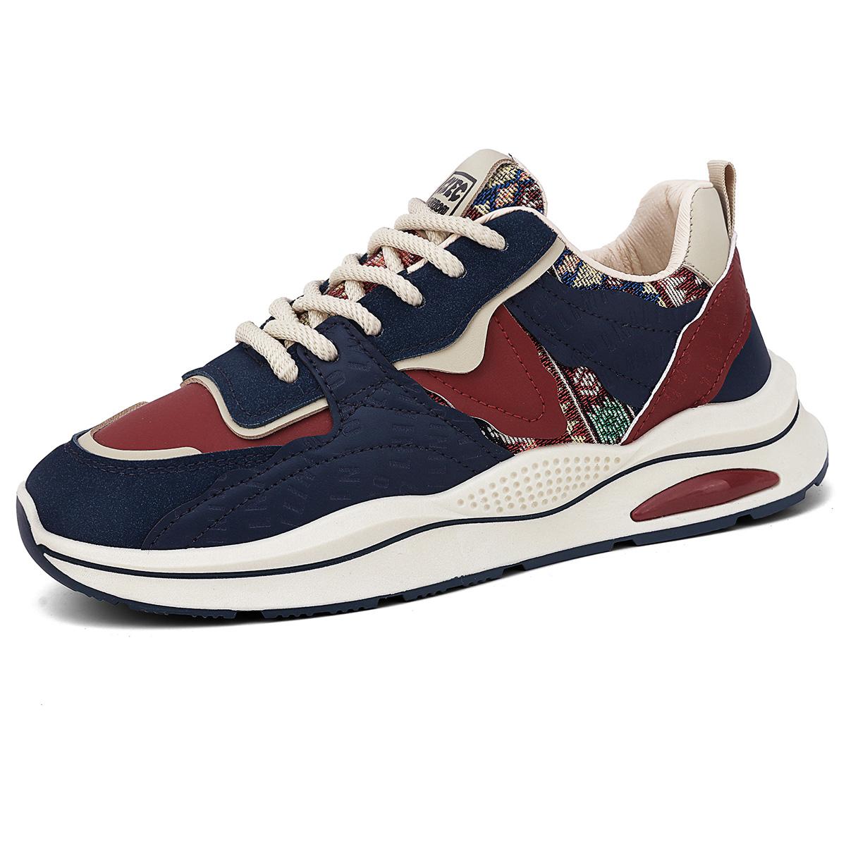 

2025 new trend lace-up student soft sole sports shoes men s thick sole increase daddy shoes youth non-slip casual shoes 39