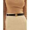 DakS Black 4d Gold Buckle Hook Cowhide Women S Belt Dbbe5f778bk