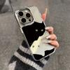 Black And White Cat Phone Case For Iphone 17 15 Pro Max 14 11 Plus 12 13 16 17E 16E Transparent Sturdy Bumper Cover Fundas