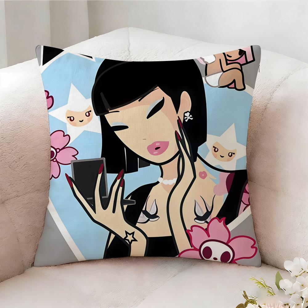 Ttokidokis Animation Pillow Case Pillowcase Doublesided Printed Sofa Cushion Bedroom Headboard Pillow