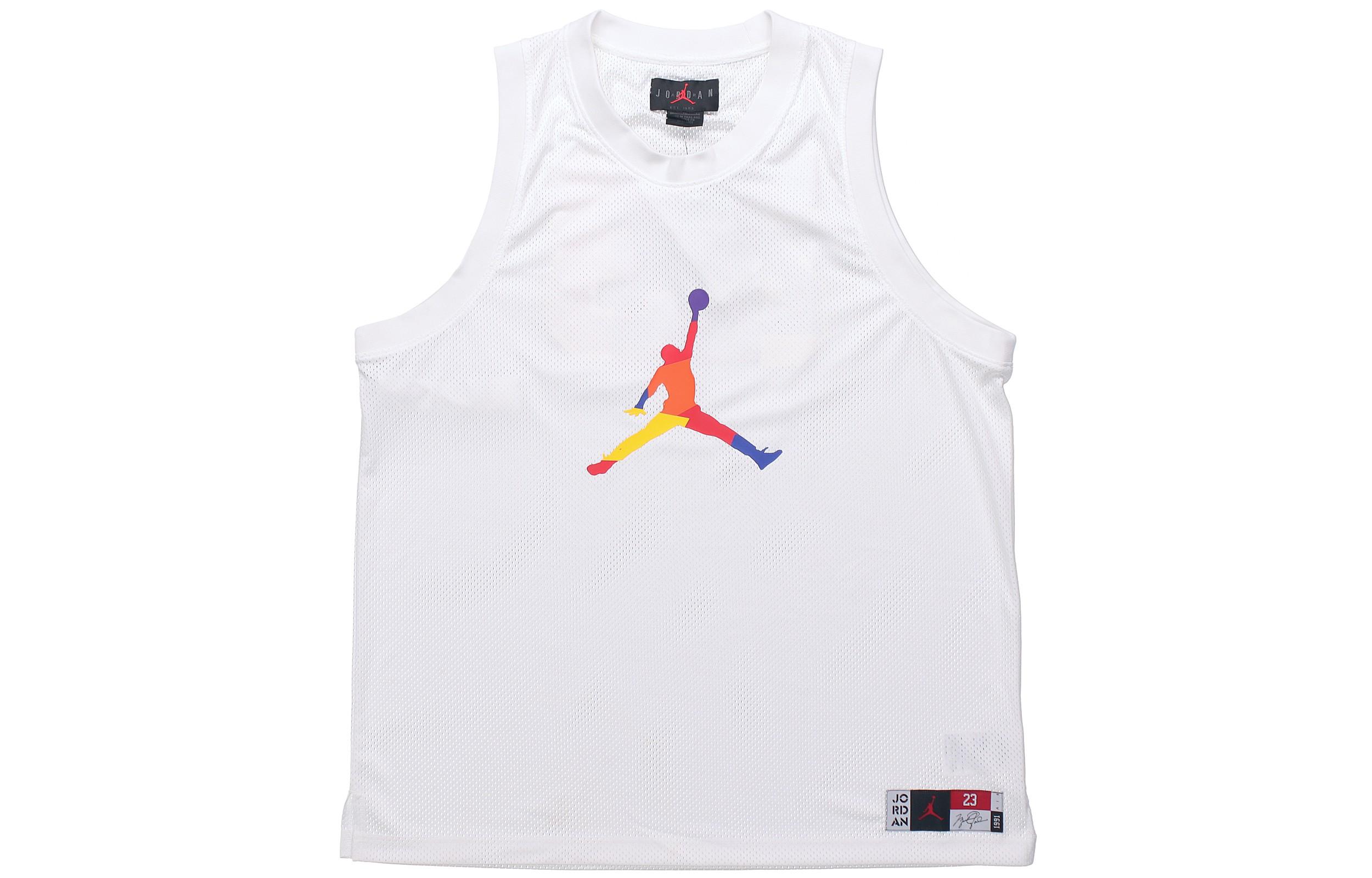 Баскетбольная майка Jordan мужская белая AV0047-100 XL
