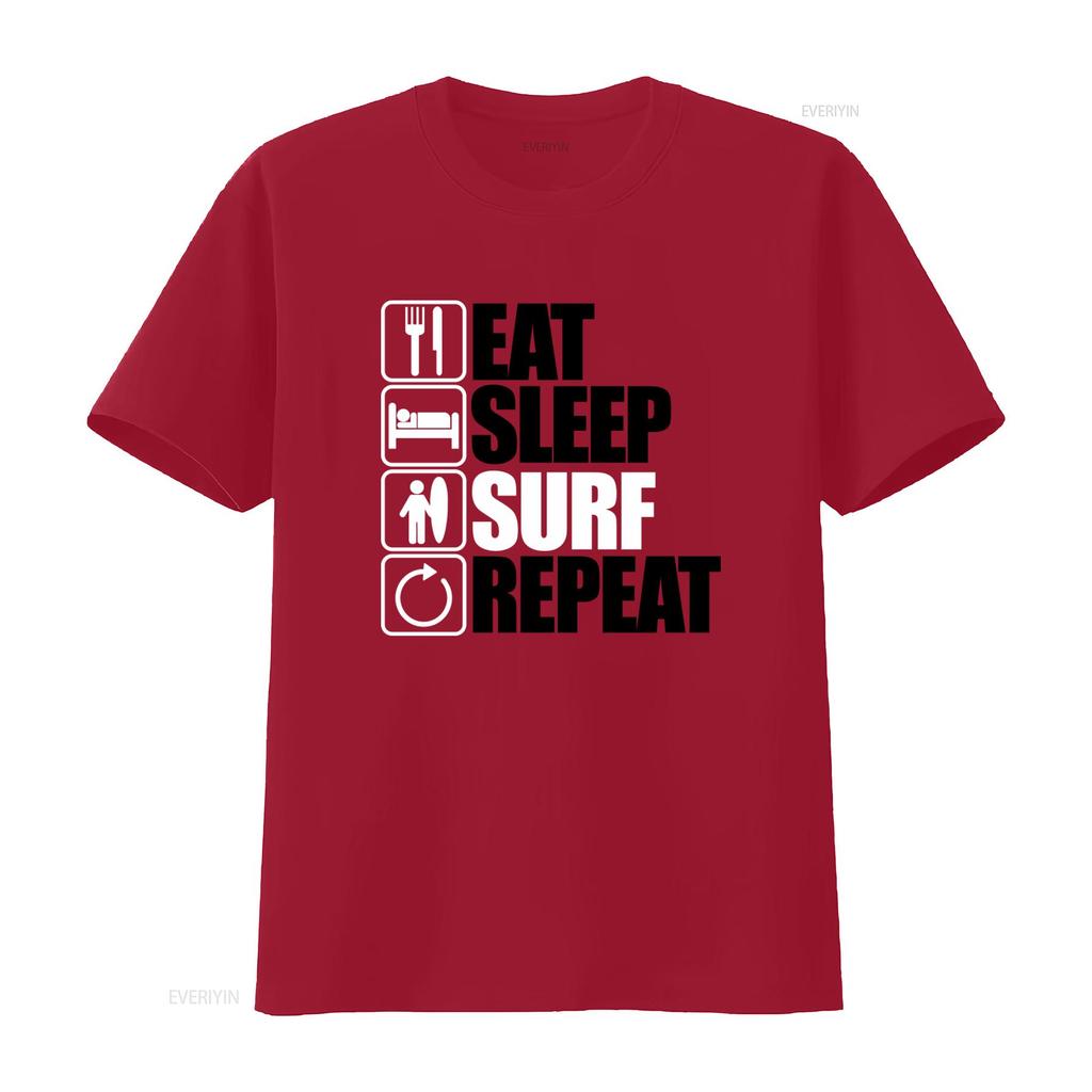 Eat Sleep Repeat T Shirt for Casual Streetwear vintage Washed homme streetwear Slightly Comfortable Top For Everyday Wear