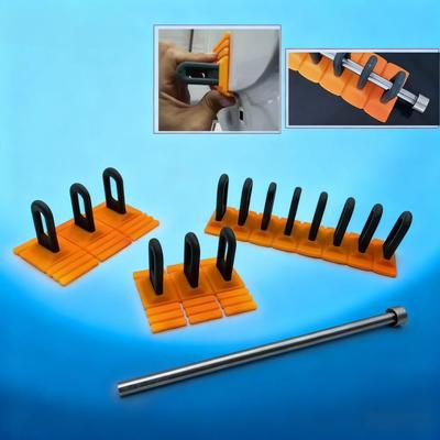 New Paintless Glue Puller Tabs Dent Car Repair Tool Vehicle Dent Removal Repairing Tool Set Orange Dent Puller Kit