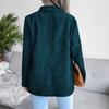 Women S Casual Corduroy Blazer Coat For Daily Wear