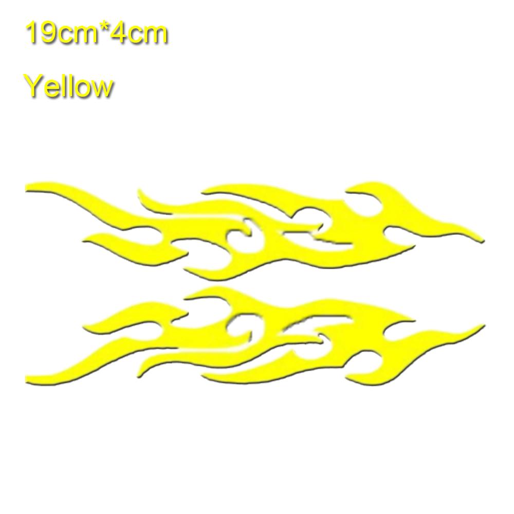 2pcs Popular Vinyl Cool Car Sticker Car Decoration Flame Fire Vehicle Decal