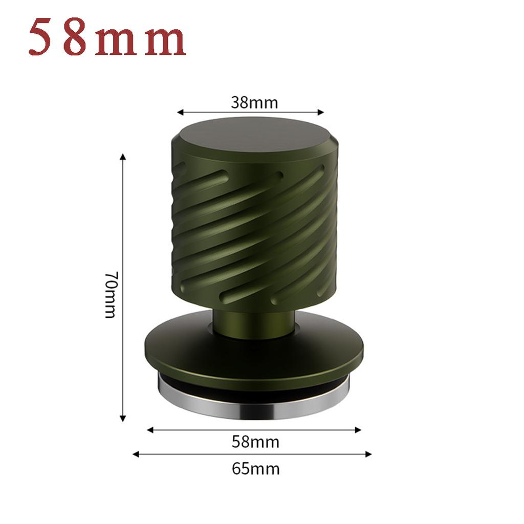 304 Stainless Steel Coffee Tamper with Dual Spring Constant Pressure 51mm/53mm/58mm Espresso Tamper for Threaded Barista Tool