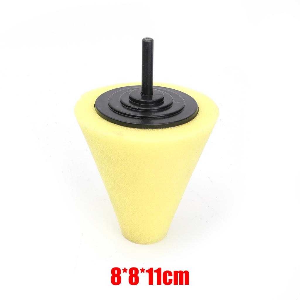 1/2pcs Cone-shaped Car Polishing Sponge Grinding Head Car Wheel Hub Beauty Waxing Sponge Polishing and Cleaning Accessories
