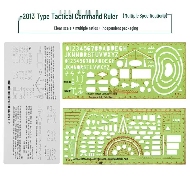Xinke Dun Outdoor Tactical Command Ruler Mapping Tool Set