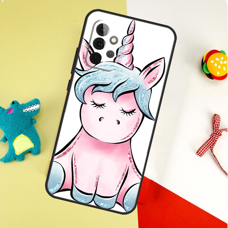 Süßes Regenbogen-Einhorn Für Samsung Galaxy A22 A32 A52 A54 A34 A14 A55 A35 A15 A53 A33 A13 A05 A06 A16 Handyhülle