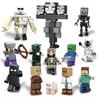 Minecraft Dark Battle Sword Outpost World Minifigures Building Blocks Educational Toy for Kids