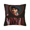 Johnny Depp I Love You Pillowcases Kawaii Pillow Case For Living Room Bed Chair Custom Pillow Cover