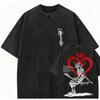 Kingdom Hearts Sora Anime Gerbėjo skalbta marškinėliai Visų metų drabužiai aukštos kokybės asmenybė Drabužiai Dideli dydžiai Unisex Naujas modelis Pora marškinėliai