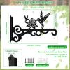 2 Pcs Hanging Plant Bracket Wall Hanging Hook 10 Inches Iron Plant Hanger Wall Plant Hanger for Garden Lantern Light Bird Feeder