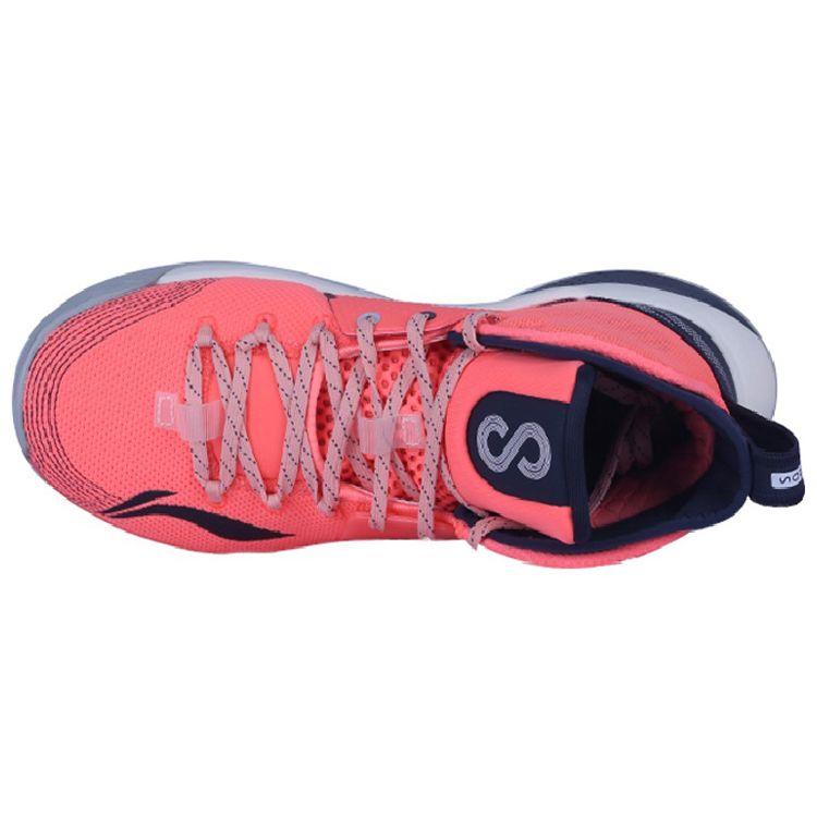 Li Ning Sonic 7 PE Player Edition Comfortable Lightweight High-Top Basketball Shoes Men Sneakers Orange ABAQ025-V