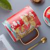 Chinese Dragon Pattern Tea Mug with Lid Ceramic Water Coffee Mug Chinese Porcelain Personal Tea Cup Wedding Gift 450ml