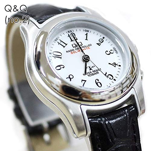 Citizen Q&Q Radio Wave Solar Ladies Wristwatch HJ03-304 No Battery Replacement 10 ATM Water Resistant Radio Reception No Time Adjustment