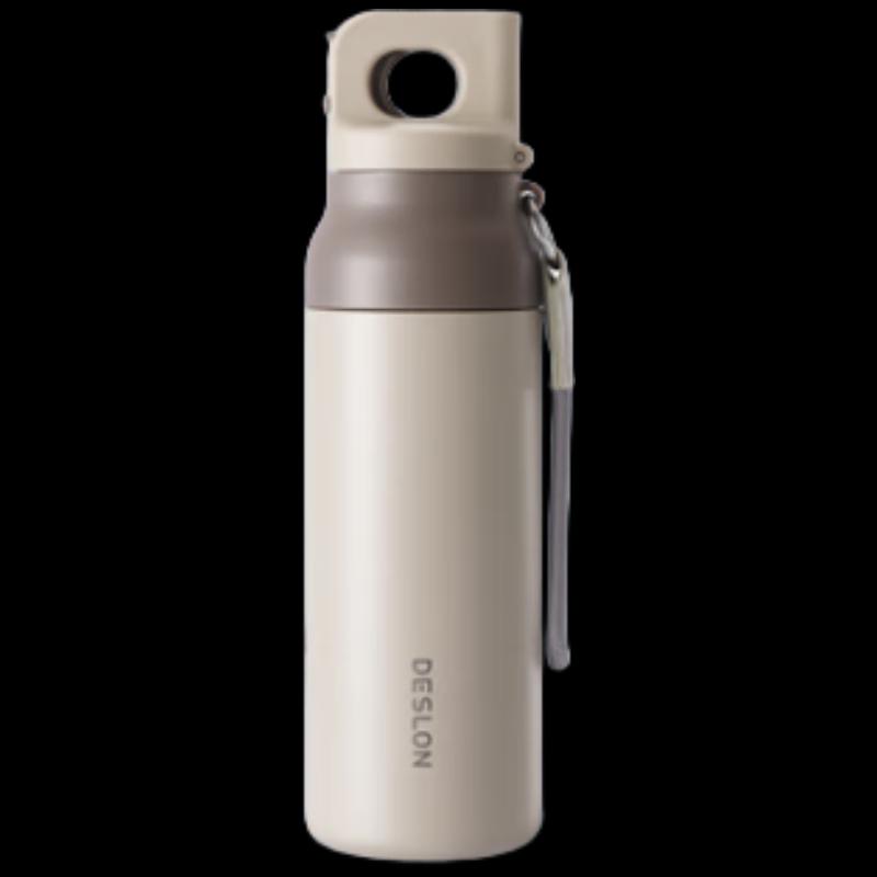 Deslon Easy Motion Dual-Drink Quick Open Travel Mug