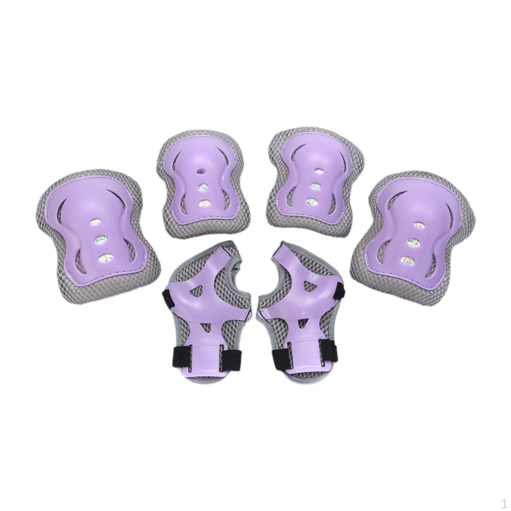 Kids Gear: Skate Pad Set Including Knee and Elbow Supports for Riding