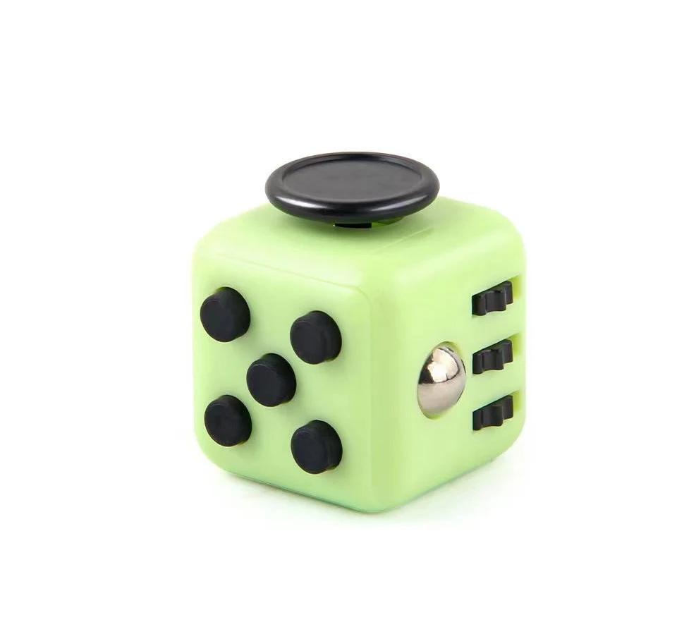 Creative Solid Color Fidget Dice Handheld Cube Release Stress Autism Anxiety Adult Kids Relief Anti-Stress Finger Children Toys