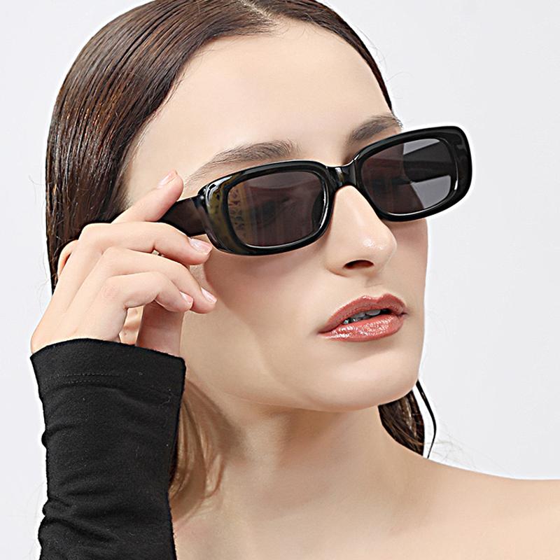 Colorful Unisex Women Fashion Driving Small Rectangle Frame Sun Glases Outdoor Wild UV400 Sunglasses Retro Male Female for Women Men Trend Eyewear