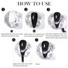 7ML Black Crystal Cat Magnetic Gel Sparkling Glitter Gel Nail Polish Semi Permanent Uv Gel Nail Art No Need Base Color