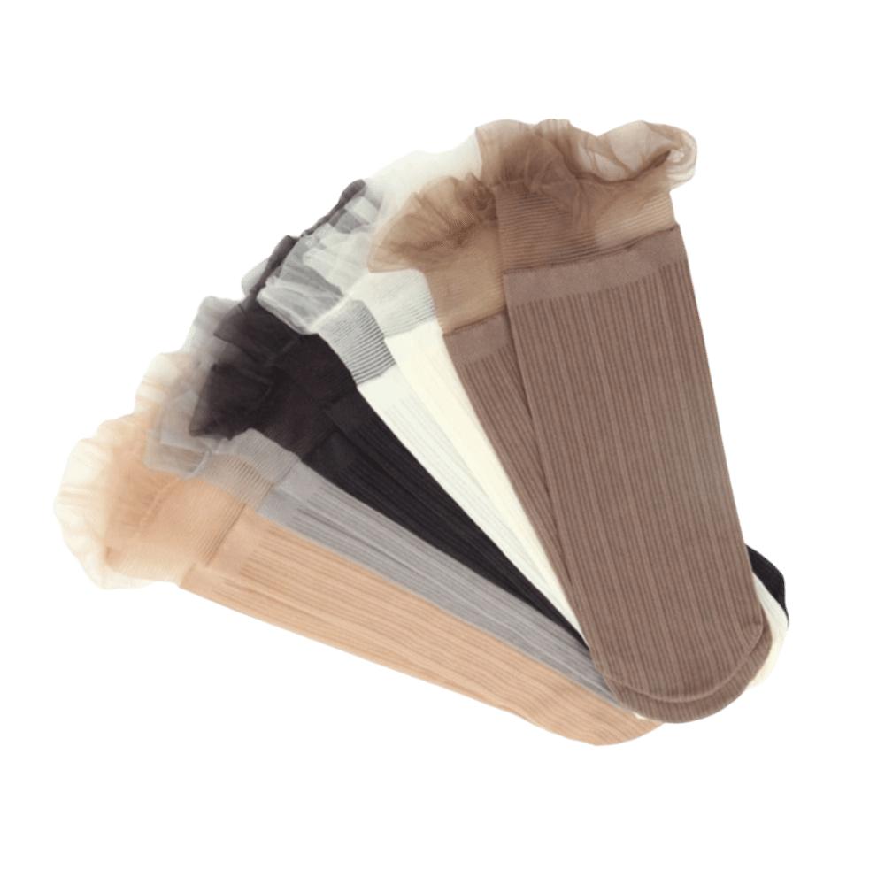 Ultra-thin Summer Women Socks Lolita Princess Tulle Sock Transparent Mesh Socks For Female Ladies
