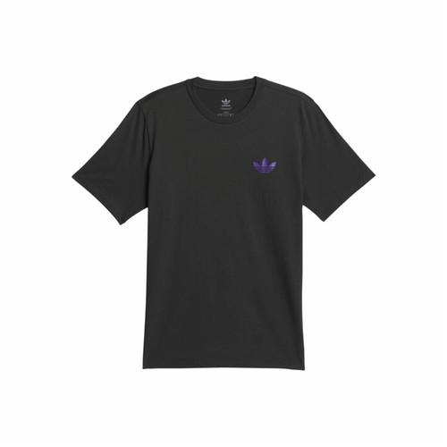 adidas Originals Logo Printed Knit Crew Neck Short Sleeve T-Shirt Men’s Black XS чёрный