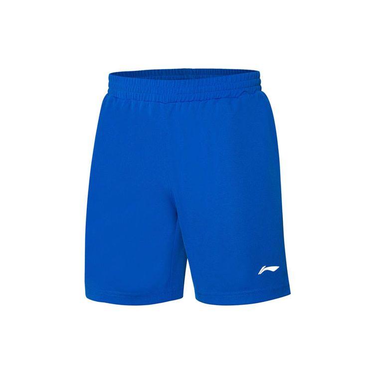 Li Ning Badminton Series Quick-Dry Casual Sports Short Sleeve Competition Set Men Sets Crystal-Blue AATQ023-1