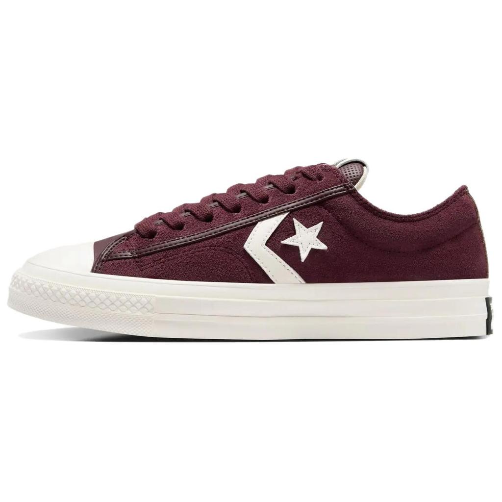 Converse Star Player 76 Suede Low Bloodstone Unisex Sneakers Red Egret Black A11532C
