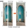 37Style Floral Door Stickers  Removable Vinilos Para Puertas Adhesive Wallpaper Art Murals for Doors Bibliotheque Modern Home Decor