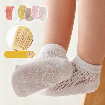 Kids Babys Floor Socks Cotton Thin Breathable Toddler Socks Indoor Car Print Anti-slipping Socks Infant Baby Girls Non-slip Sock