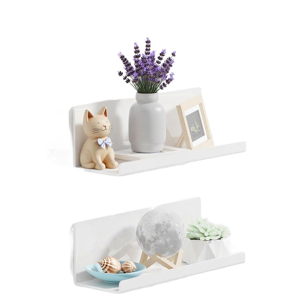 Robust Weight Capacity Acrylic Floating Shelves Home Decoration Easy To Install Hassle-free Setup Perfect For Kitchens