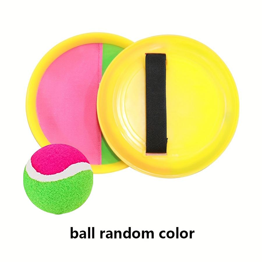 Sticky Rackets with Hard Ball Set Outdoor Toss and Catch Game for Family Backyard Camping Holiday Parties Fun Interactive JXB