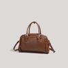 New retro simple large-capacity handbag niche design high-end casual retro brown
