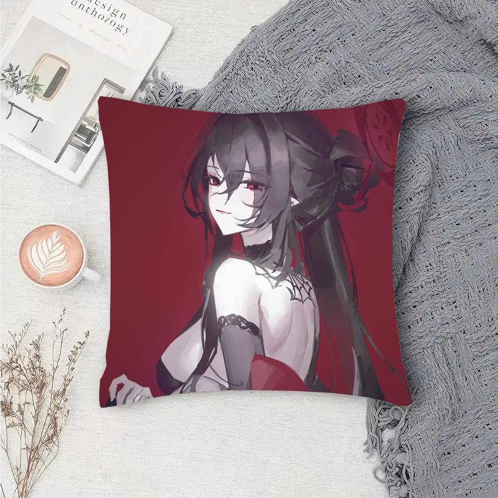 Kokuriko Anime Game B-Blue Archive Pillow Case Fashion Square Pillowcase Bedroom Sofa Room Ins Decoration Leisure