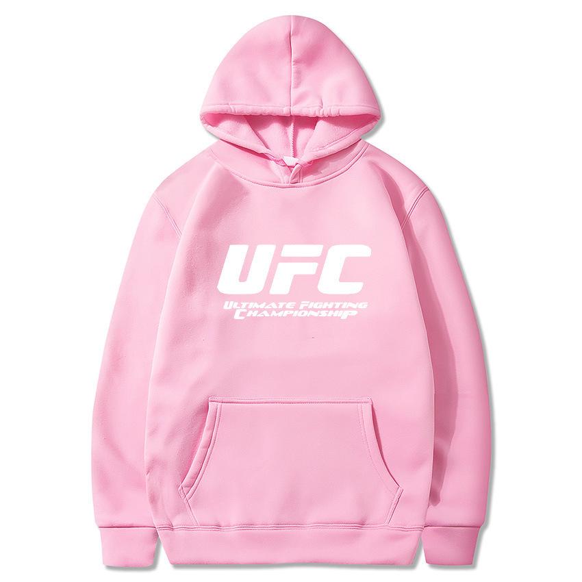 Unisex Herbst/Winter UFC Bedruckter Hoodie - Trendige Plus Samt Freizeit Sportbekleidung