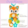 Elephant Fox Dinosaur Animal Plush Car Hanging Toy With Teether For Baby Sleep And Comfort