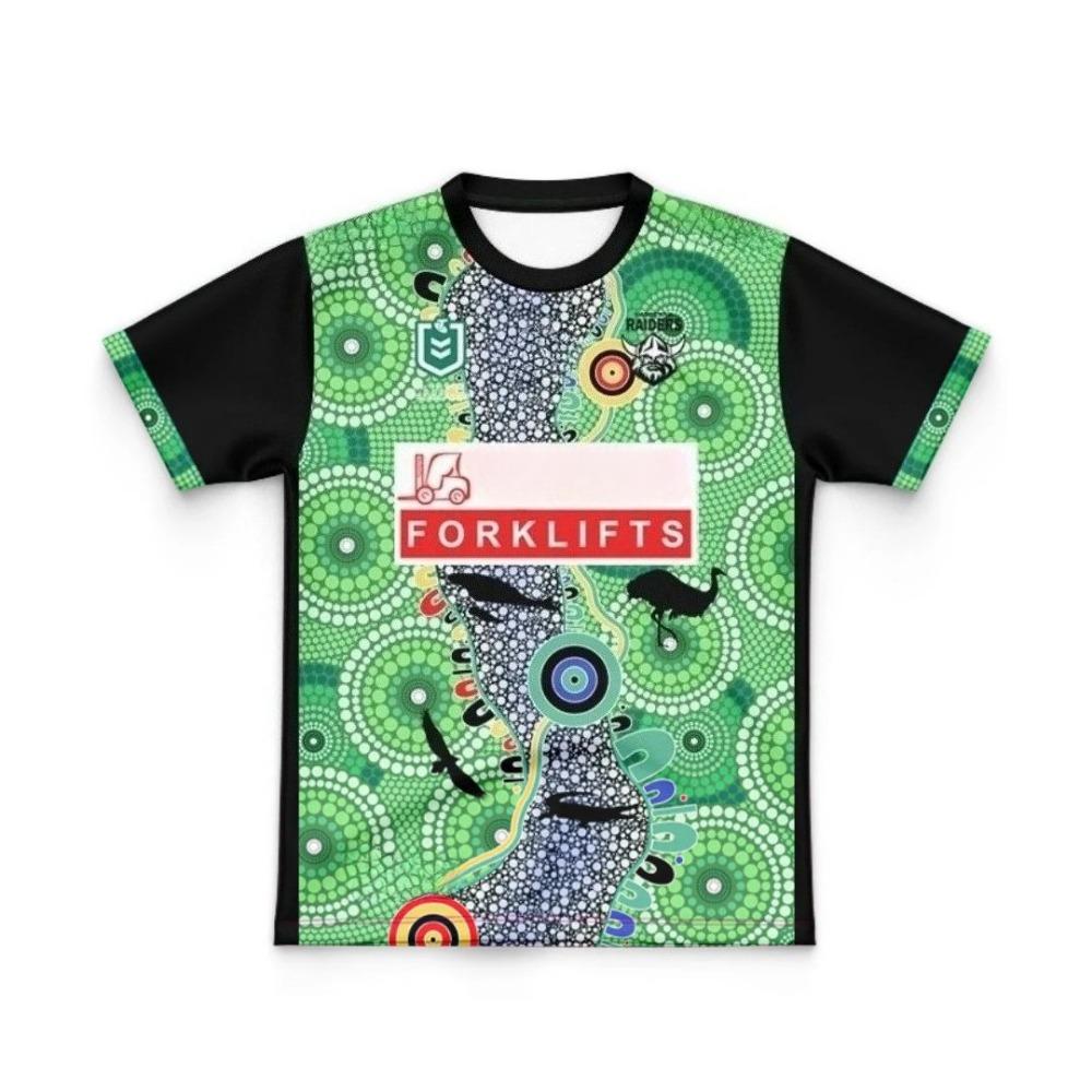 2026 Summer Men's New Canberra Raiders Rugby Training Jersey and Children's Sports Quick-drying T-shirt for Both Men and Women