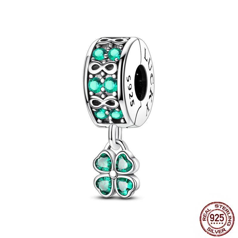 Copper Loveheart Charms Beads Cute Cat Panda Poker Phone Charm Pendant Fit Original Bracelet Diy Jewelry Women Gift