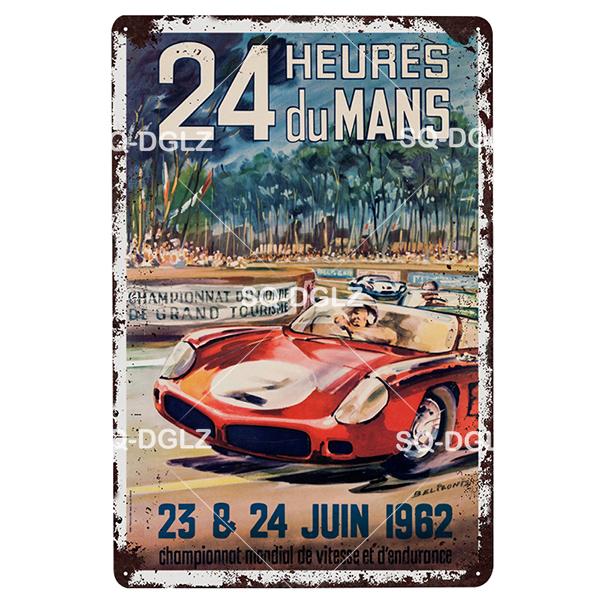 Brooklands Plaque Metal Sign Vintage Bar Decor Tin Sign Vintage Pub Bar Decor Metal Metalen Borden Racing Poster Plate